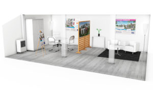 projet 3D espace de vente
